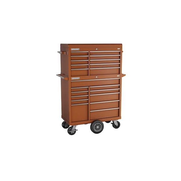 Champion Tool Storage FMPro Top Chest/Cabinet and Cart, 21 Drawer, Red, Steel, 41 in W x 20 in D FMP4121MC-RD - main